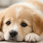 Hund mit Trennungsangst bellt an der Tür – Hund kann nicht alleine bleiben und zeigt Stress beim Alleinsein
