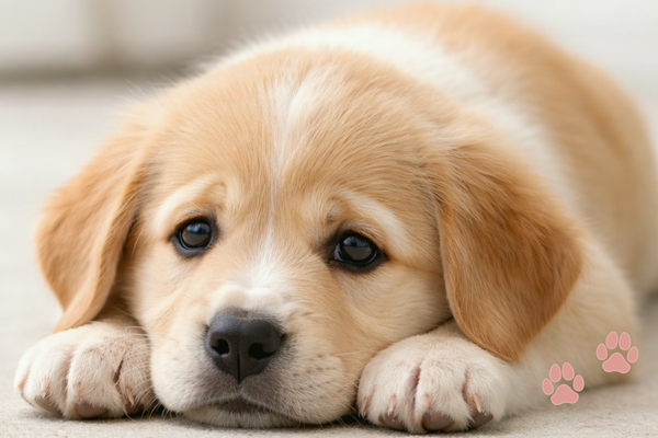 Hund mit Trennungsangst bellt an der Tür – Hund kann nicht alleine bleiben und zeigt Stress beim Alleinsein