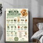 Hundetraining Poster zum Ausdrucken Welpen Erstausstattung Poster