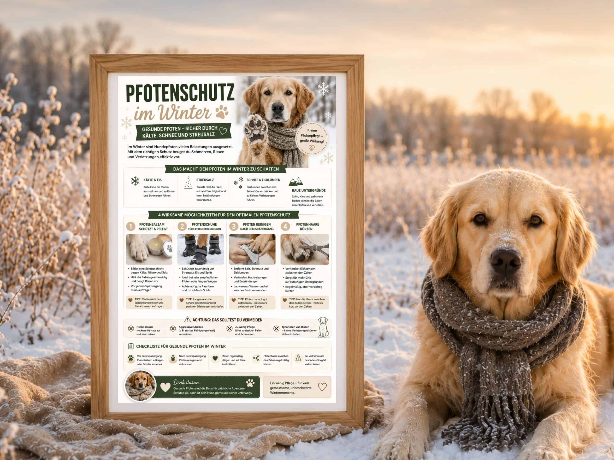 Pfotenschutz für Hunde im Winter – Schritt für Schritt