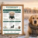Pfotenschutz für Hunde im Winter Pfotenschutz fuer hunde poster hundetrainingplan
