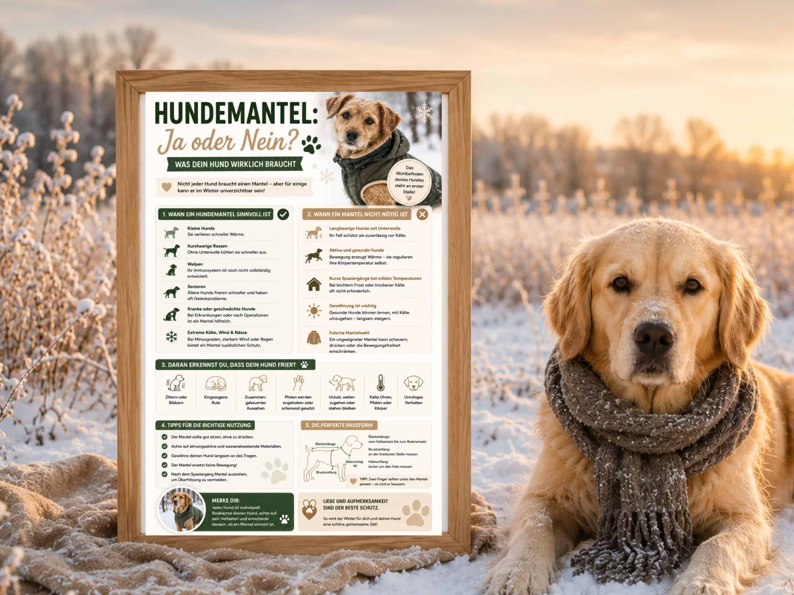 Hundemantel ja oder nein – Winterausrüstung für Hunde