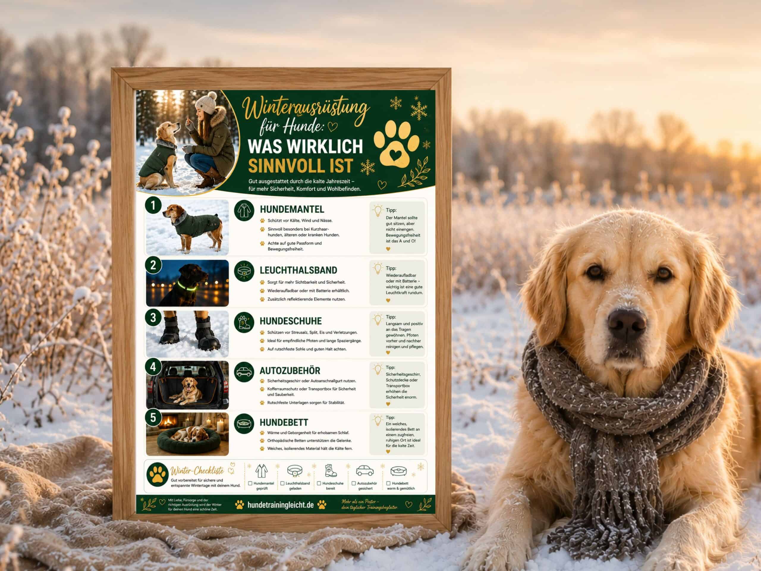 Winterausrüstung für Hunde – Was wirklich sinnvoll ist