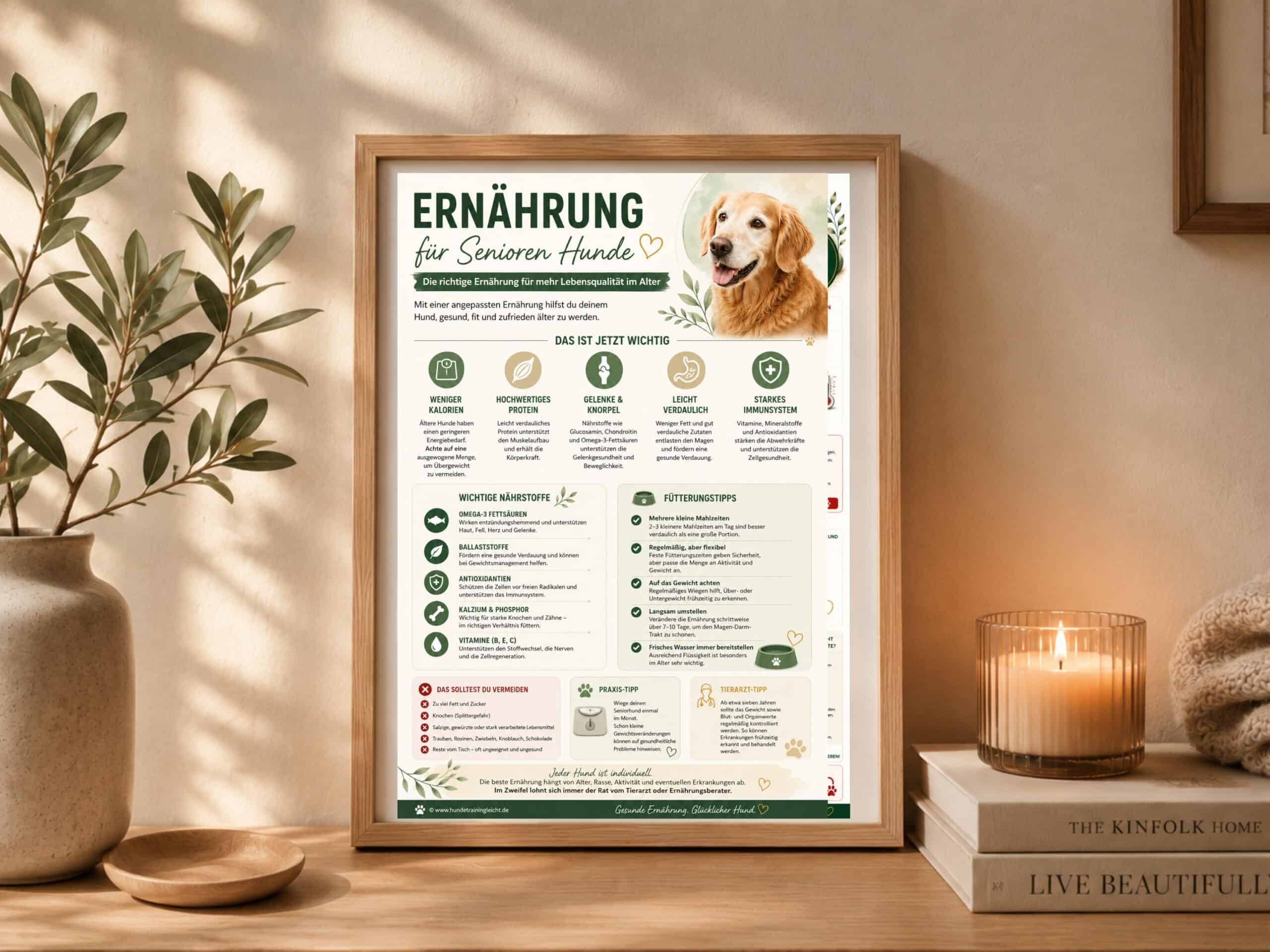 Ernährung für Senioren-Hunde