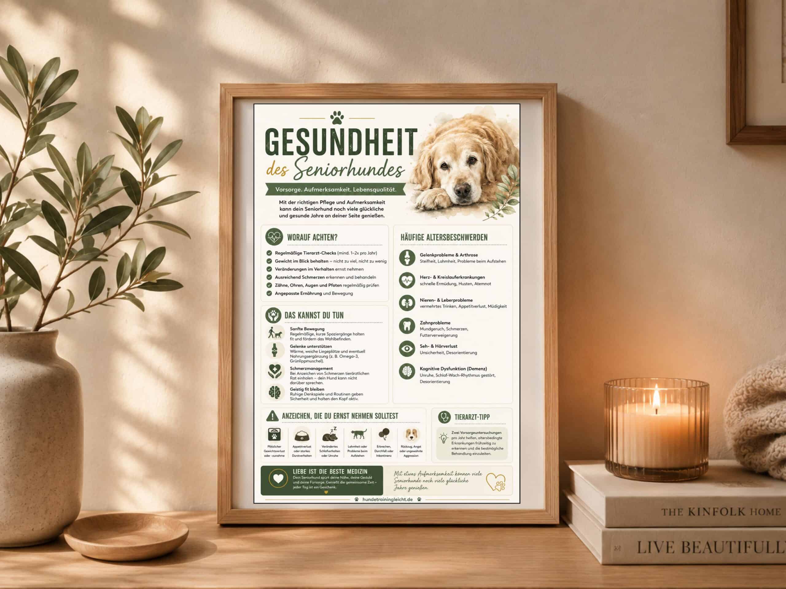 Gesundheit für Senioren-Hunde