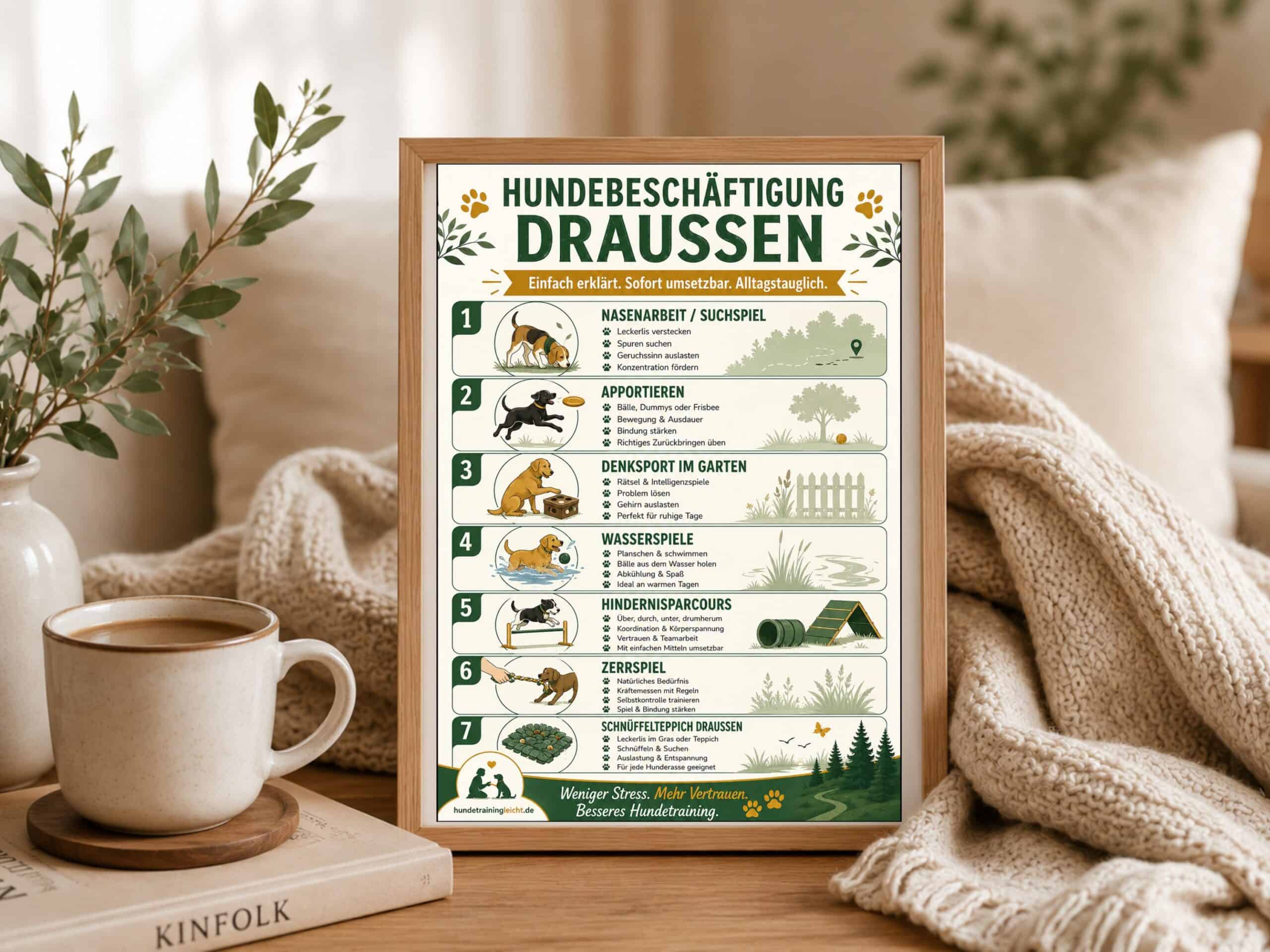Hundebeschäftigung draußen