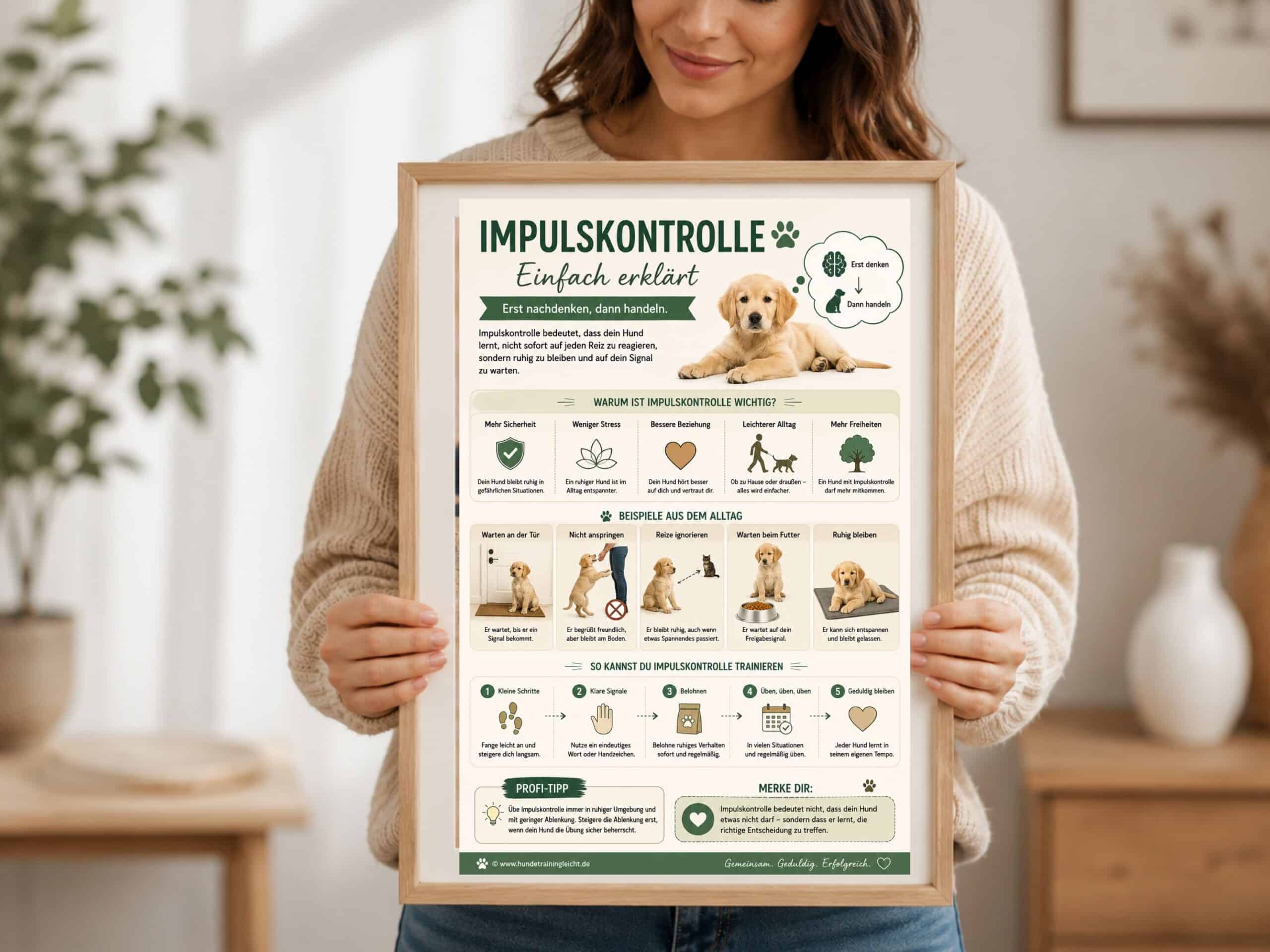 Impulskontrolle beim Hund – Infografik