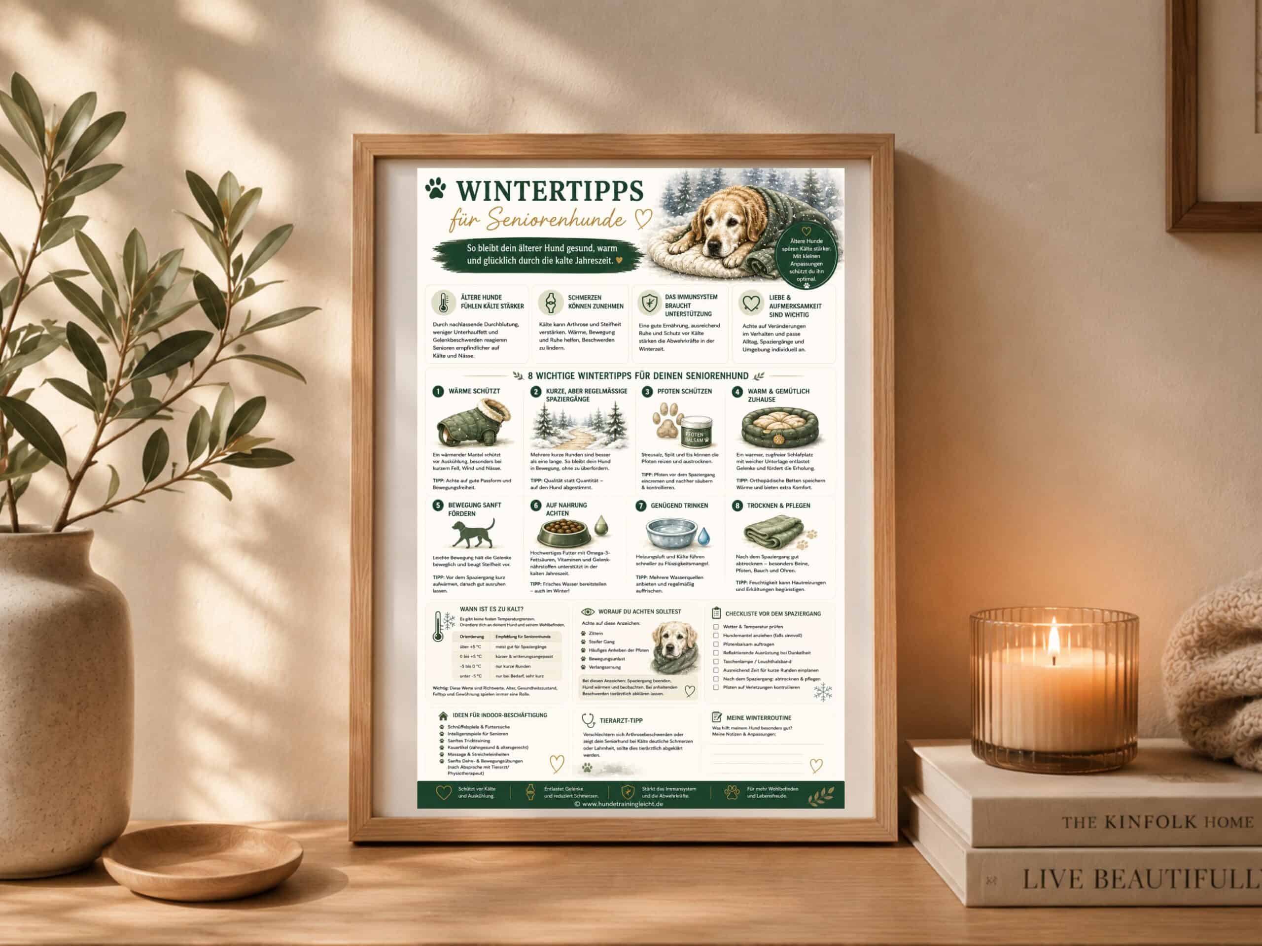 Wintertipps für Senioren-Hunde