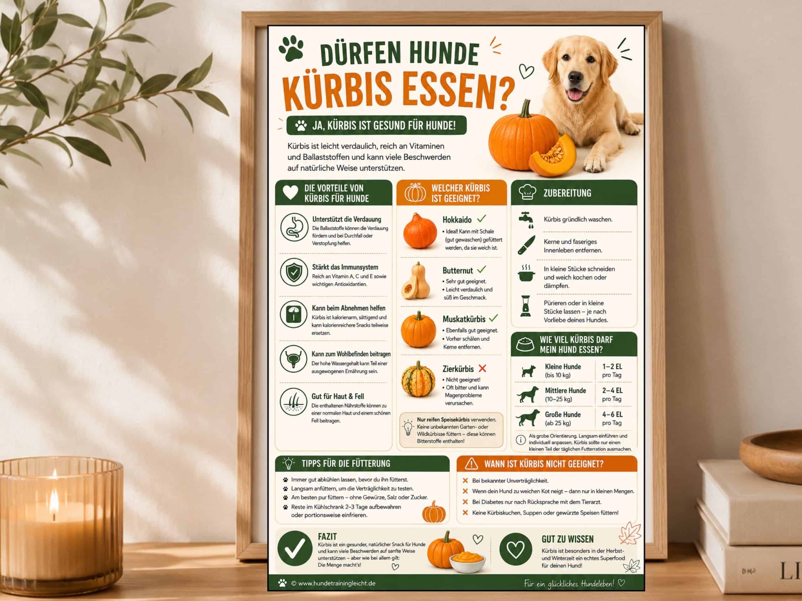 Dürfen Hunde Kürbis essen?