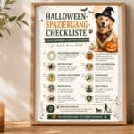 Halloween-Spaziergang-Checkliste für Hunde